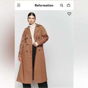 Reformation Khaki Holland Trench